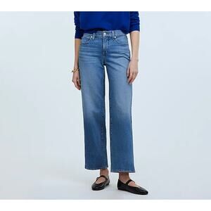 NWT MADEWELL The Perfect Vintage Mid-Rise Wide-Leg Jean 33